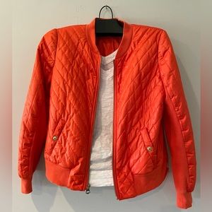 Vibrant Chico’s size 0 bomber jacket. Perfect summer lightweight go to jacket.